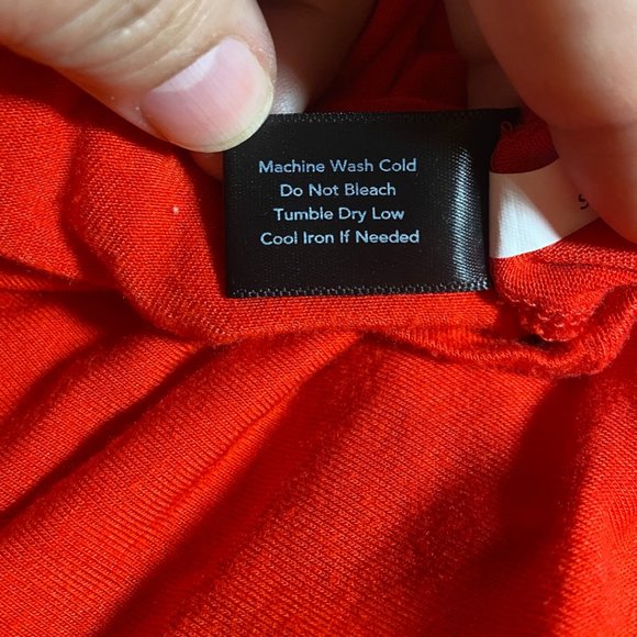 Boston proper wrap dolman collared red top sz Medium - Picture 10 of 10